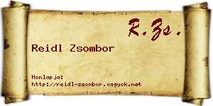 Reidl Zsombor névjegykártya